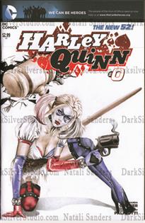 "Harley Quinn with mallot"  Harley Quinn new 52 #0, sketch opp cover