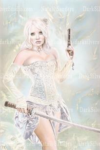 "Baby Doll Blue"
 11x17 Print