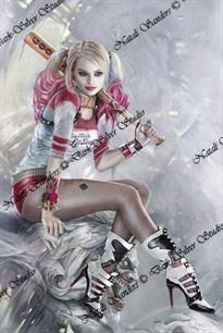 "Harley Quinn, Margot Robbie, Pink" 11x17 Limited Print 75qt