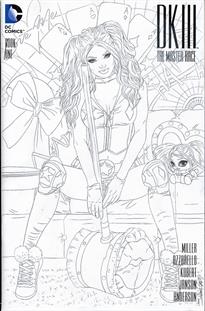 Harley Quinn "Chillin' " Pencil OA Sketch Cover