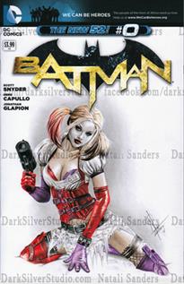 "Harley Quinn cover photo" Batman new 52 #0, sketch cover