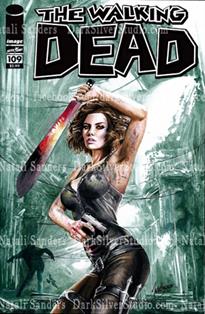 "Maggie Greene" The Walking Dead, sketch opp cover