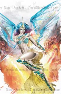 "Soulfire with Dragons" 11x17 Limited Print 50qty